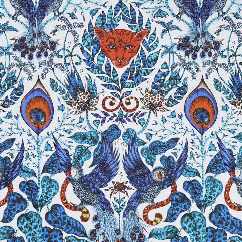 CLARKE AND CLARKE - AMAZON- BLUE - Fabric by the Yard BLUE
