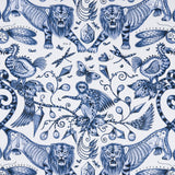 CLARKE AND CLARKE - EXTINCT- BLUE - Fabric by the Yard