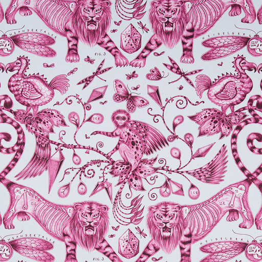CLARKE AND CLARKE - EXTINCT- MAGENTA - Fabric by the Yard MAGENTA