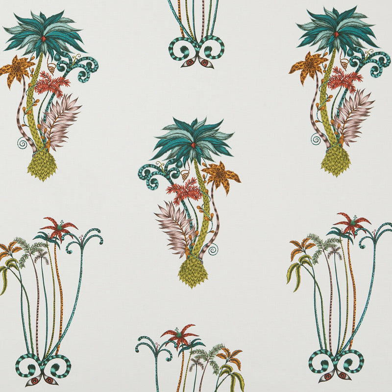 CLARKE AND CLARKE - JUNGLE PALMS- JUNGLE - Fabric by the Yard JUNGLE