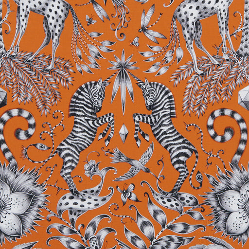 CLARKE AND CLARKE - KRUGER- FLAME - Fabric by the Yard FLAME