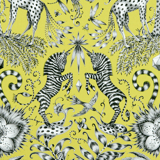 CLARKE AND CLARKE - KRUGER- LIME - Fabric by the Yard LIME