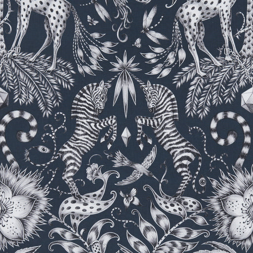 CLARKE AND CLARKE - KRUGER- NAVY - Fabric by the Yard NAVY