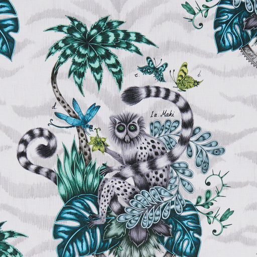 CLARKE AND CLARKE - LEMUR- JUNGLE - Fabric by the Yard JUNGLE