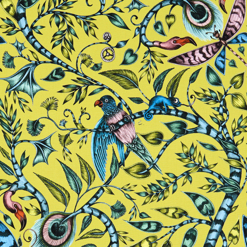 CLARKE AND CLARKE - ROUSSEAU- LIME - Fabric by the Yard LIME