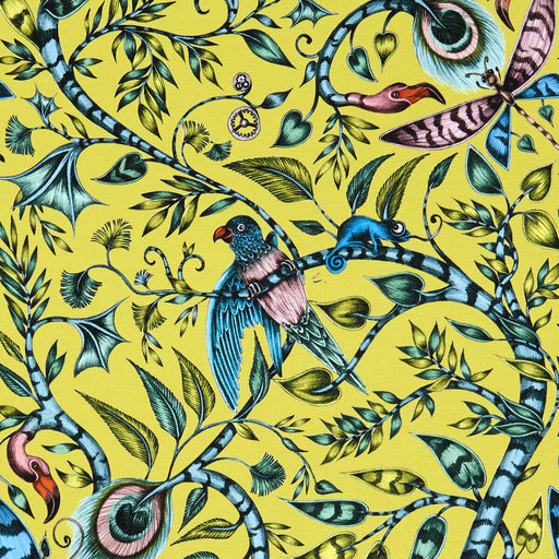 CLARKE AND CLARKE - ROUSSEAU- LIME - Fabric by the Yard LIME