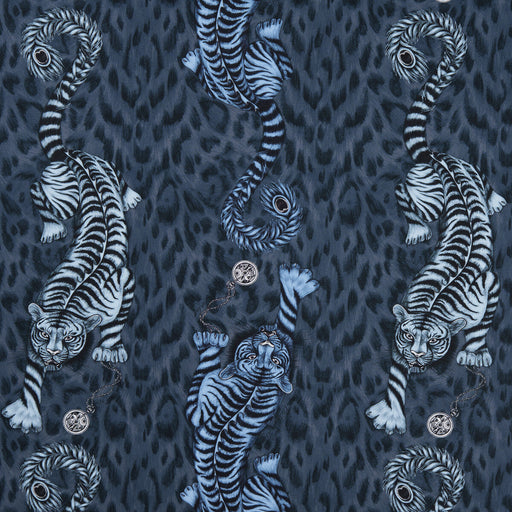 CLARKE AND CLARKE - TIGRIS- NAVY - Fabric by the Yard NAVY