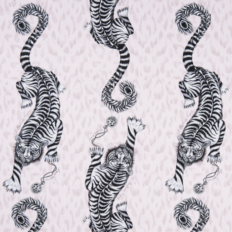 CLARKE AND CLARKE - TIGRIS- PINK - Fabric by the Yard PINK