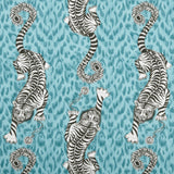 CLARKE AND CLARKE - TIGRIS- TEAL - Fabric by the Yard