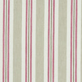 CLARKE AND CLARKE - ALDERTON- RASPBERRY/LINEN - Fabric by the Yard