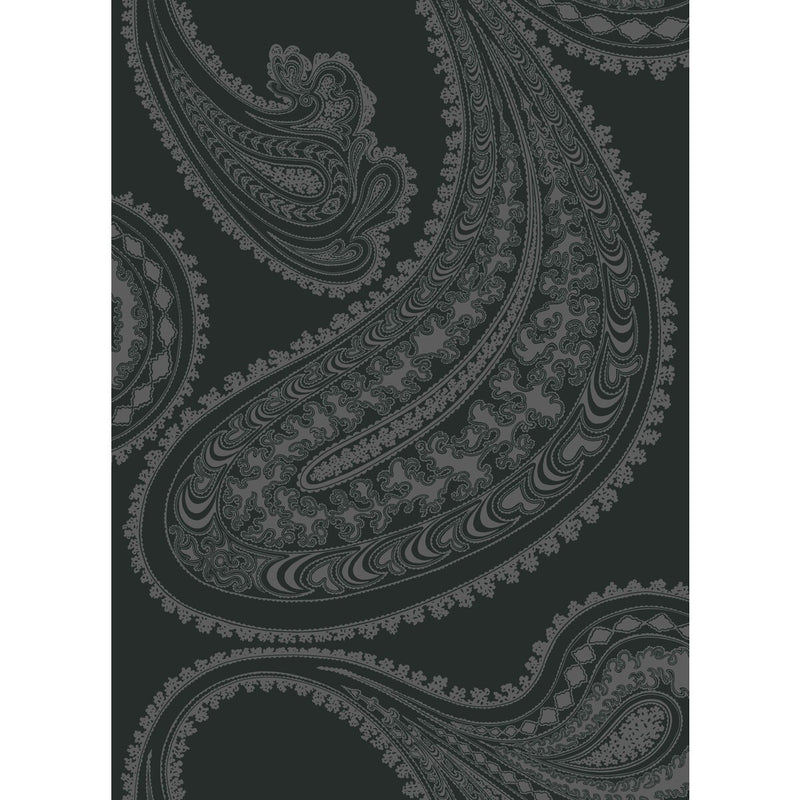 COLE & SON - RAJAPUR FABRIC PRINT- CHAR BLK - Fabric by the Yard CHAR BLK