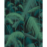COLE & SON - PALM JUNGLE COT/LIN PRINT- VIR/PET ON CHAR - Fabric by the Yard