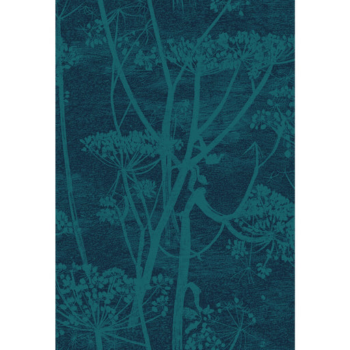 COLE & SON - COW PARSLEY PRINT- PETROL/INK - Fabric by the Yard PETROL/INK