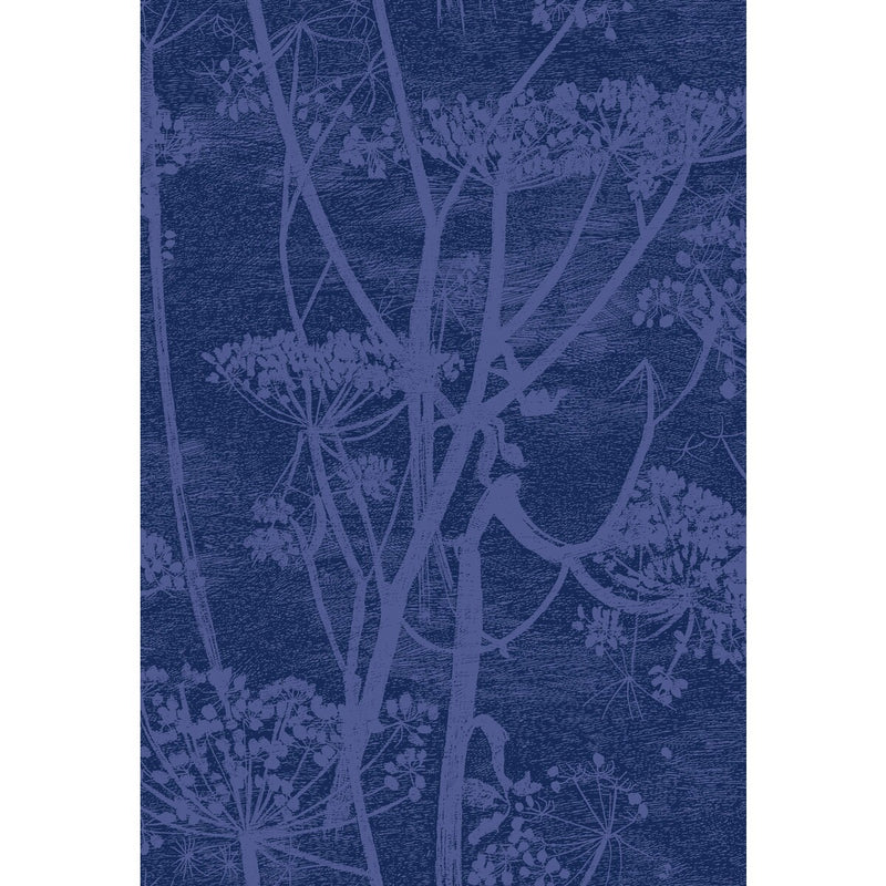 COLE & SON - COW PARSLEY PRINT- HYACINTH/INK - Fabric by the Yard HYACINTH/INK
