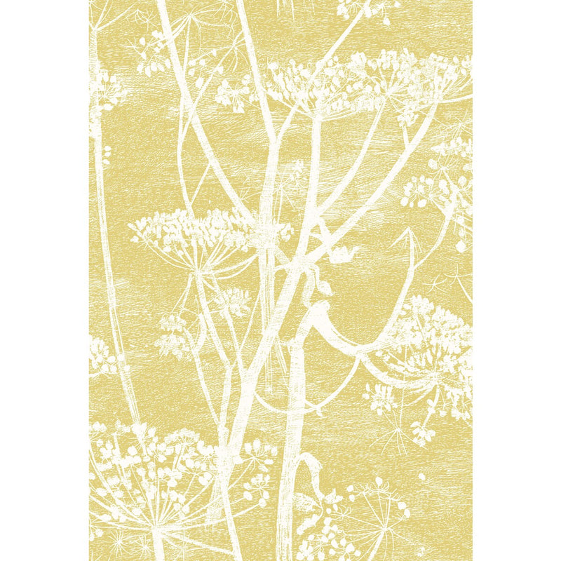 COLE & SON - COW PARSLEY LINEN PRINT- WHITE/CHARTRE - Fabric by the Yard WHITE/CHARTRE