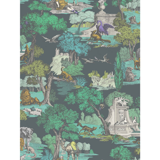 COLE & SON - VERSAILLES GRAND PRINT- VIRIDIAN - Fabric by the Yard VIRIDIAN