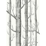 COLE & SON - WOODS COT/LIN PRINT- BLK WHT - Fabric by the Yard