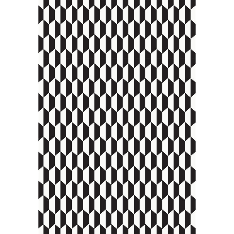 COLE & SON - TILE WOVEN- BLK WHT - Fabric by the Yard BLK WHT