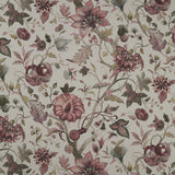 CLARKE AND CLARKE - DELILAH CULLA- WINTERBERRY/LINEN - Fabric by the Yard