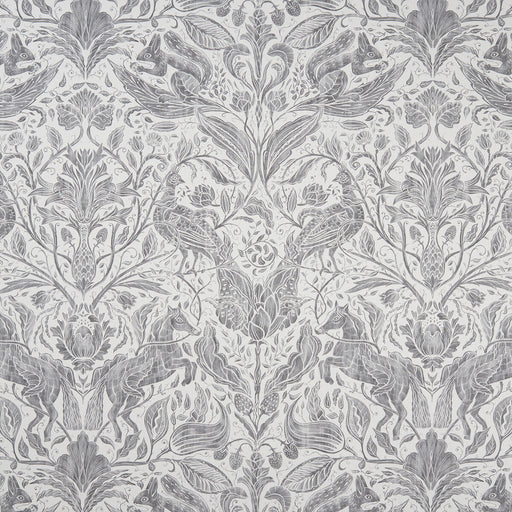 CLARKE AND CLARKE - FOREST TRAIL- SMOKE - Fabric by the Yard SMOKE