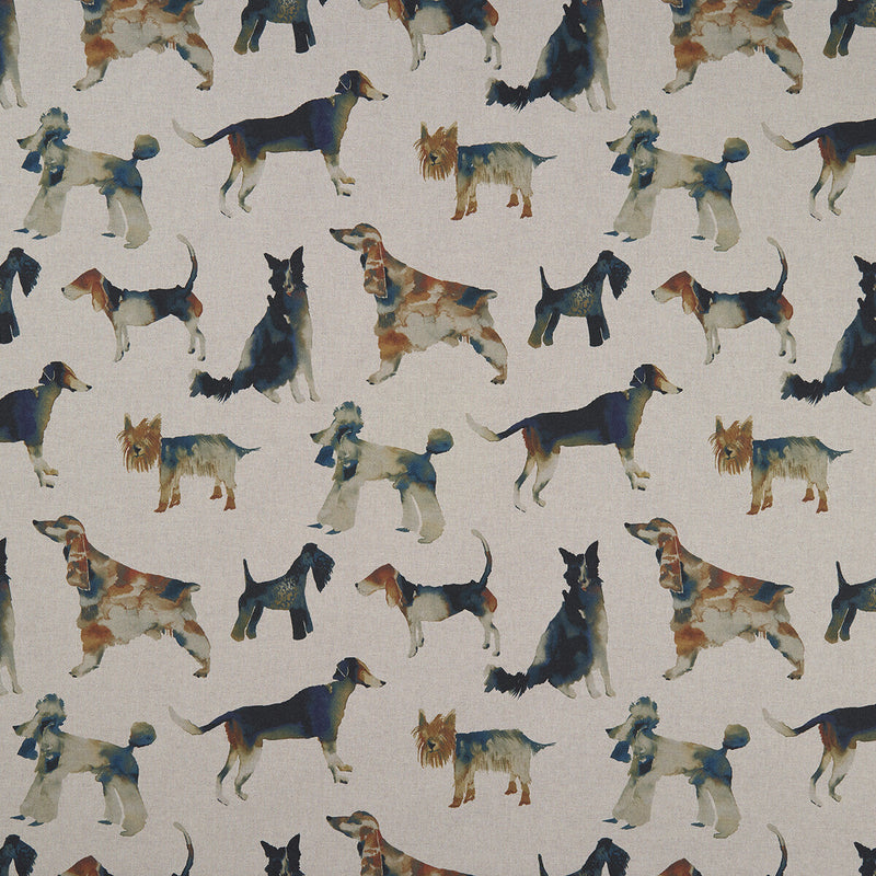CLARKE AND CLARKE - WALKIES- LINEN - Fabric by the Yard LINEN