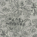 CLARKE AND CLARKE - WOODSFORD- CHARCOAL - Fabric by the Yard