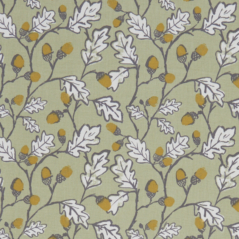 CLARKE AND CLARKE - ACORN TRAIL- SAGE - Fabric by the Yard SAGE