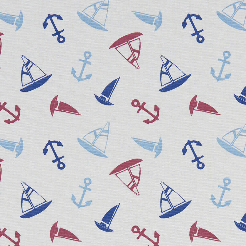CLARKE AND CLARKE - AHOY- MARINE - Fabric by the Yard MARINE