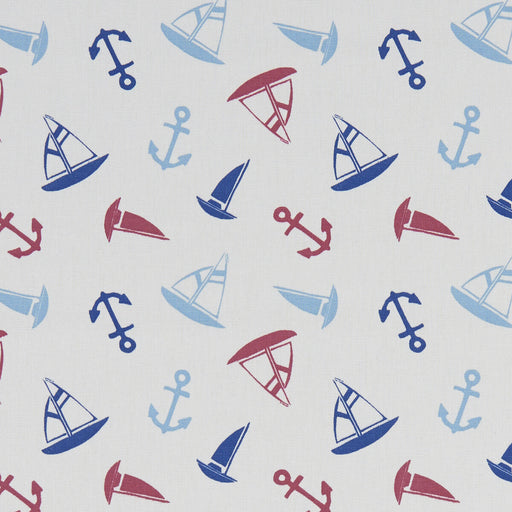 CLARKE AND CLARKE - AHOY- MARINE - Fabric by the Yard MARINE