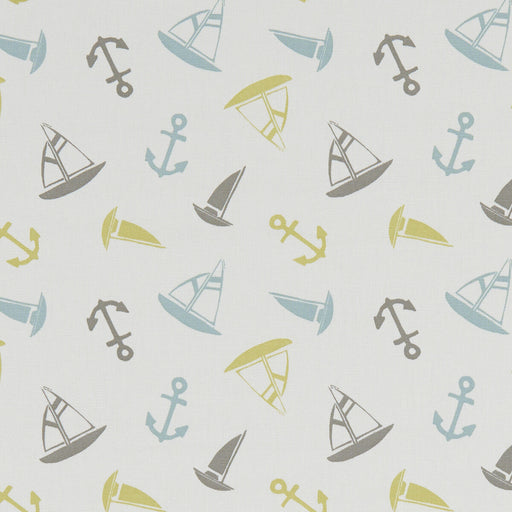 CLARKE AND CLARKE - AHOY- MINERAL - Fabric by the Yard MINERAL