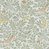 CLARKE AND CLARKE - BIRD SONG- AUTUMN - Fabric by the Yard