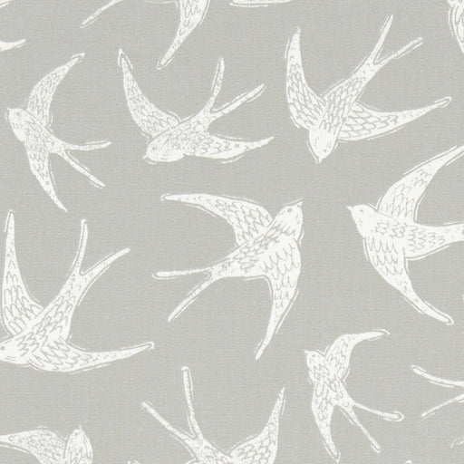 CLARKE AND CLARKE - FLY AWAY- GREY - Fabric by the Yard GREY