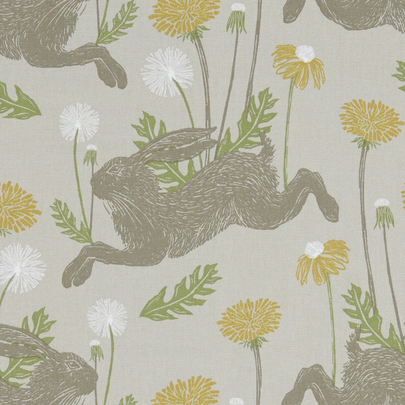 CLARKE AND CLARKE - MARCH HARE- LINEN - Fabric by the Yard LINEN