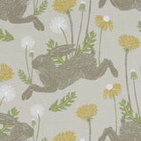CLARKE AND CLARKE - MARCH HARE- LINEN - Fabric by the Yard