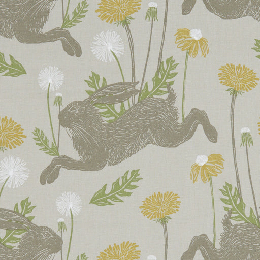CLARKE AND CLARKE - MARCH HARE- LINEN - Fabric by the Yard LINEN