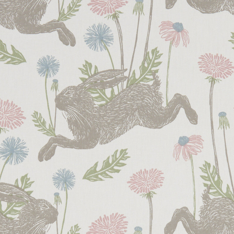 CLARKE AND CLARKE - MARCH HARE- PASTEL - Fabric by the Yard PASTEL
