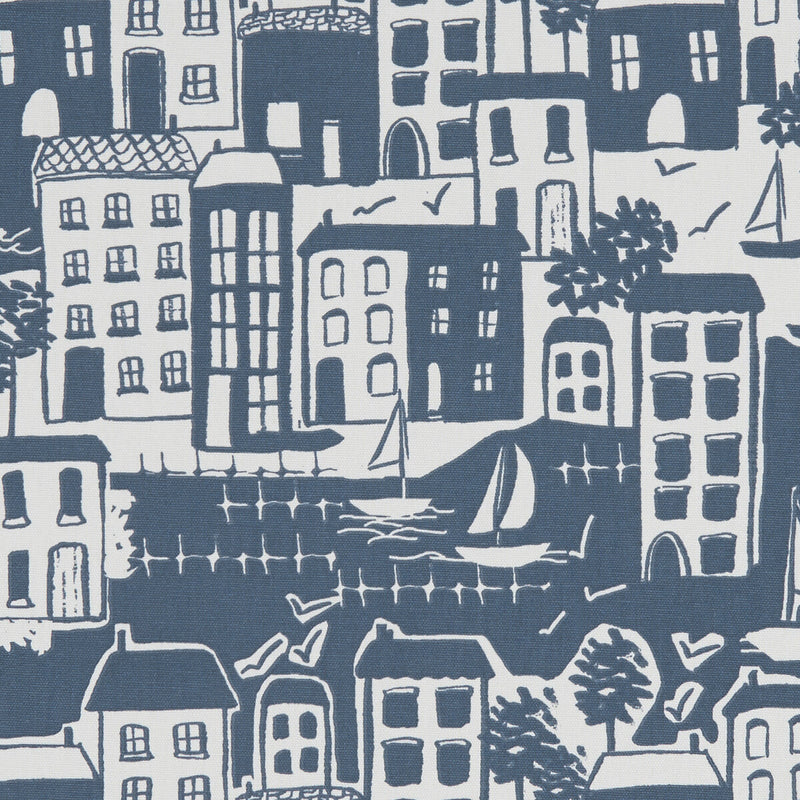 CLARKE AND CLARKE - WATERSIDE- NAVY - Fabric by the Yard NAVY