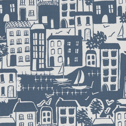 CLARKE AND CLARKE - WATERSIDE- NAVY - Fabric by the Yard NAVY