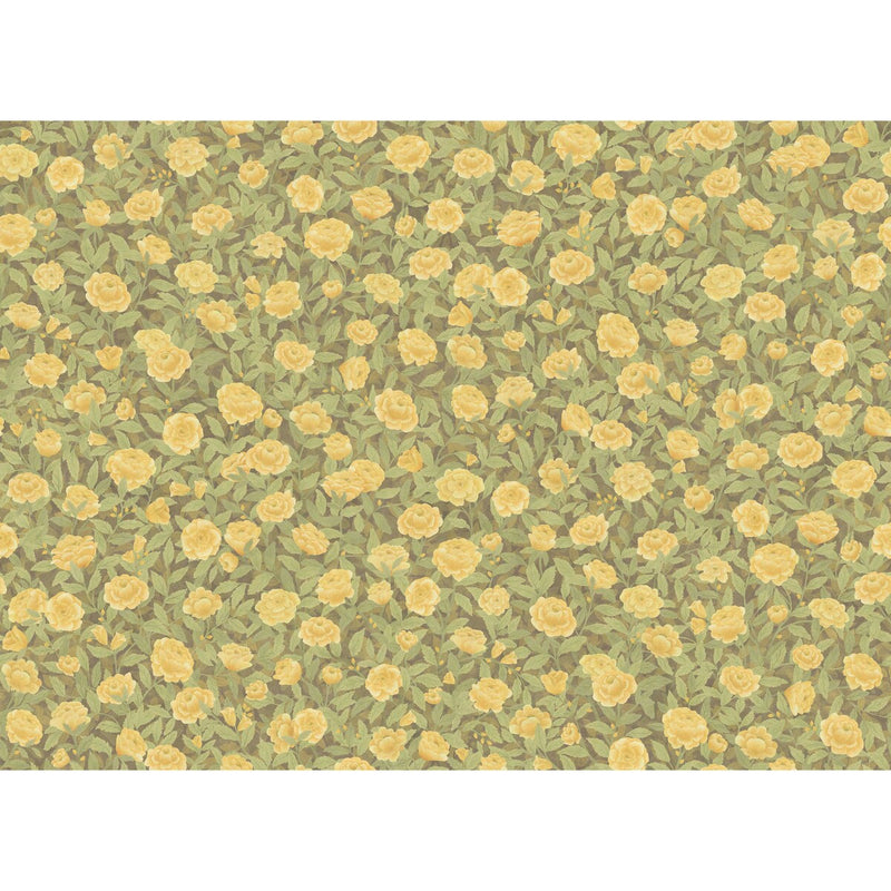 COLE & SON - IDYLL ROSES LINEN- HONEY - Fabric by the Yard HONEY