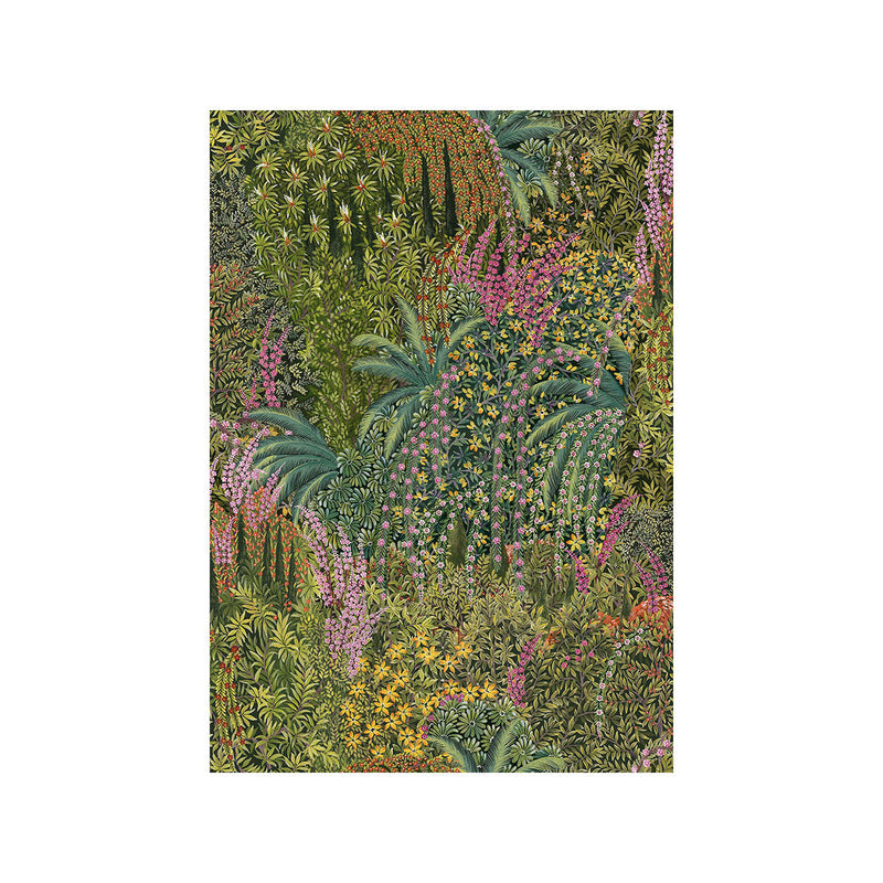 COLE & SON - CASCADE VELVET- LEAF GREEN - Fabric by the Yard LEAF GREEN