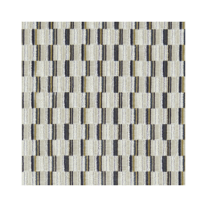CLARKE AND CLARKE - CUBIS- DENIM - Fabric by the Yard DENIM