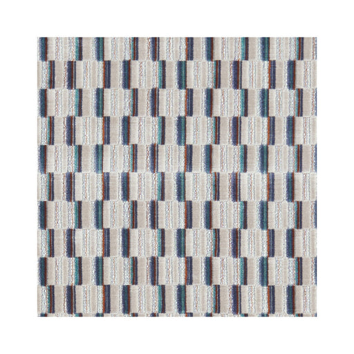 CLARKE AND CLARKE - CUBIS- KINGFISHER - Fabric by the Yard KINGFISHER