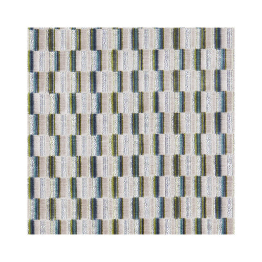 CLARKE AND CLARKE - CUBIS- PEACOCK - Fabric by the Yard PEACOCK