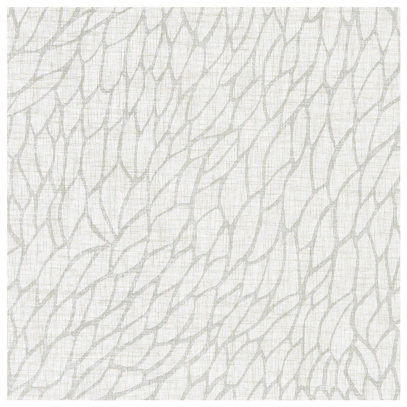 CLARKE AND CLARKE - CORALLINO SHEER- CHALK/SILVER - Fabric by the Yard CHALK/SILVER
