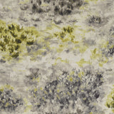 CLARKE AND CLARKE - FIORE- CHARCOAL/CHARTREUSE - Fabric by the Yard