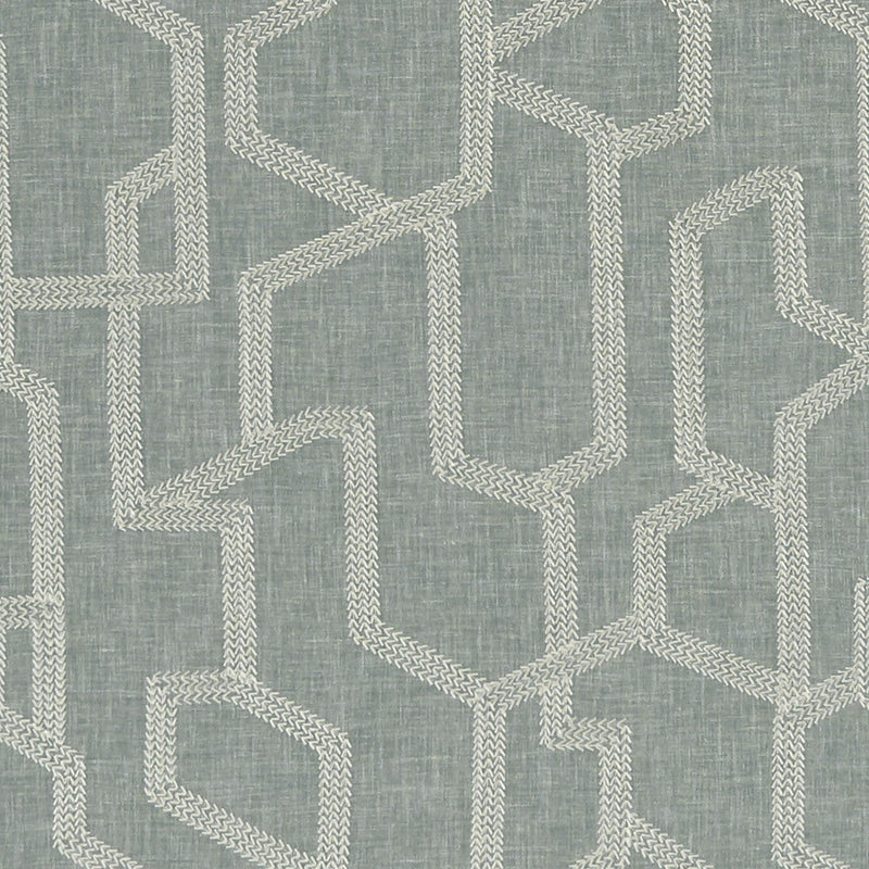 CLARKE AND CLARKE - LABYRINTH- MINERAL - Fabric by the Yard MINERAL