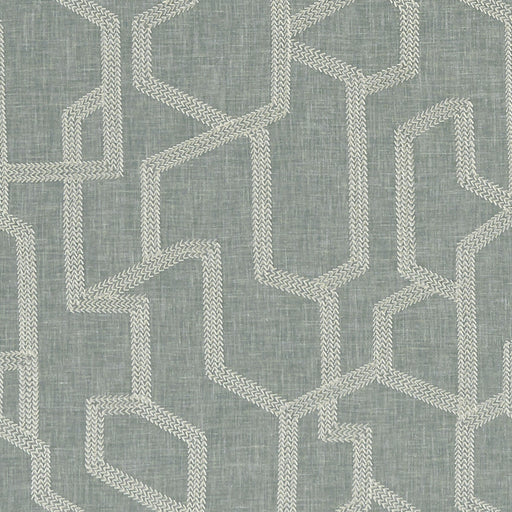 CLARKE AND CLARKE - LABYRINTH- MINERAL - Fabric by the Yard MINERAL