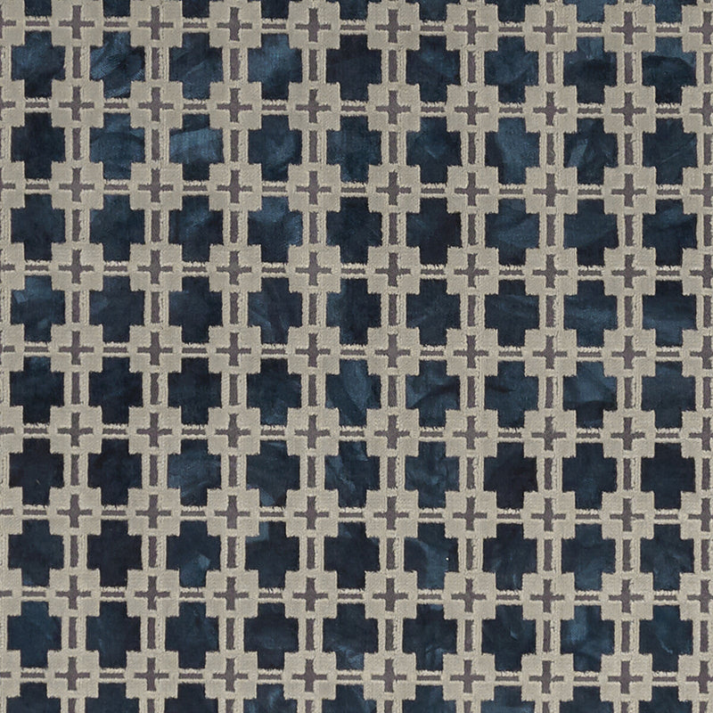 CLARKE AND CLARKE - MAUI- MIDNIGHT - Fabric by the Yard MIDNIGHT