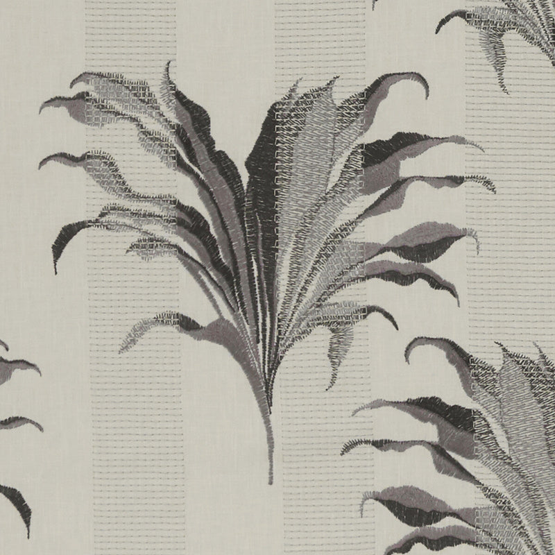 CLARKE AND CLARKE - PALMA- CHARCOAL - Fabric by the Yard CHARCOAL
