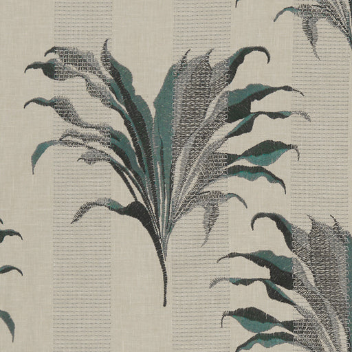 CLARKE AND CLARKE - PALMA- KINGFISHER - Fabric by the Yard KINGFISHER